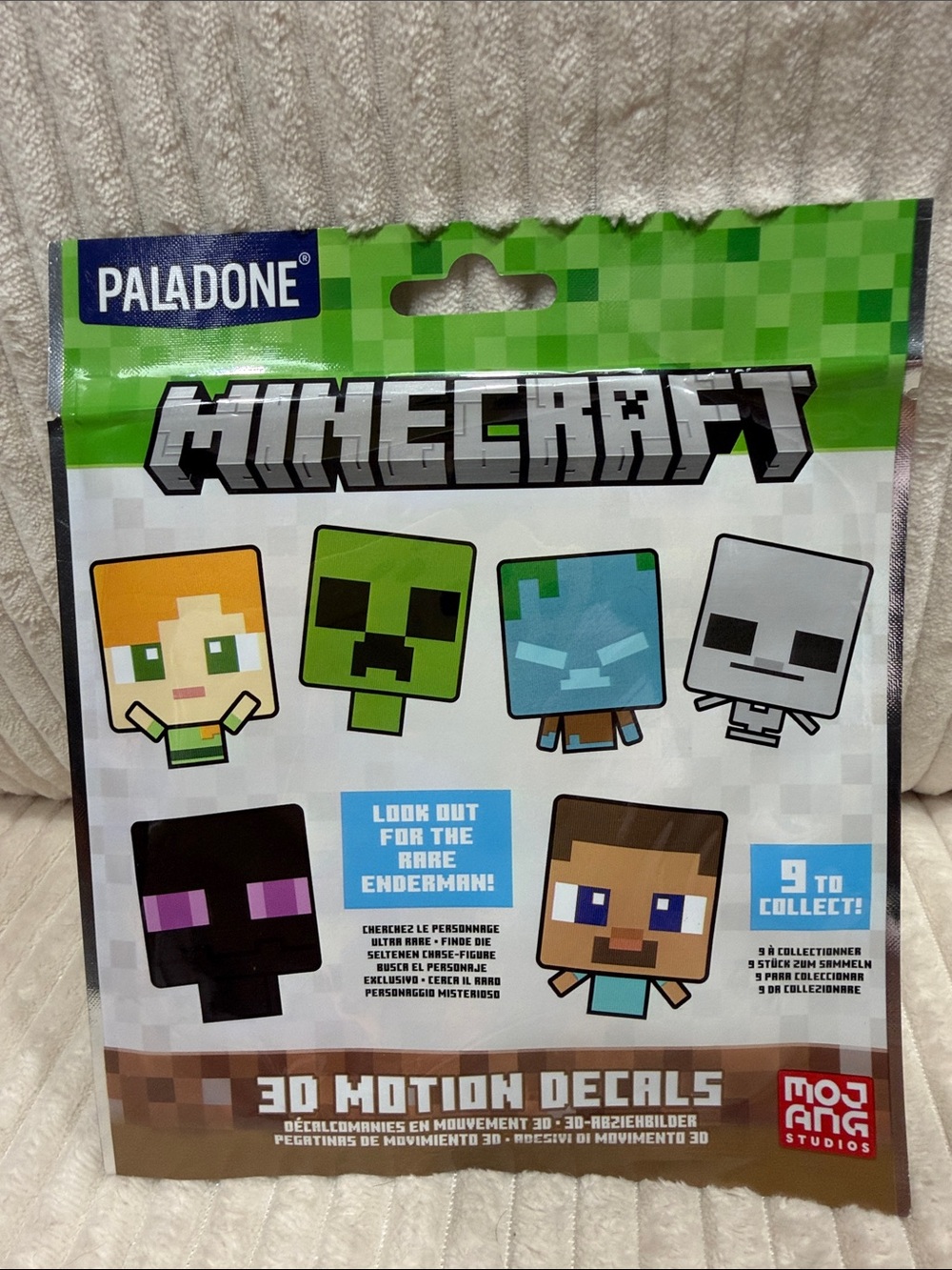 Paladone Minecraft 3D Motion Decals - Multicolor